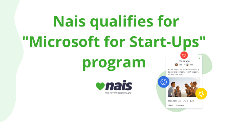 blog title with nais qualified for microsoft start-up programme