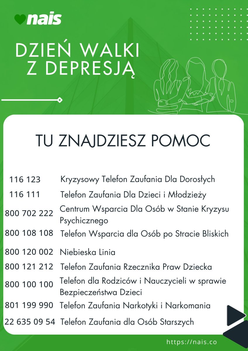 Dzień Walki z Depresją - przydatne numery telefonów. Gdzie szukać pomocy? Zobacz infografikę